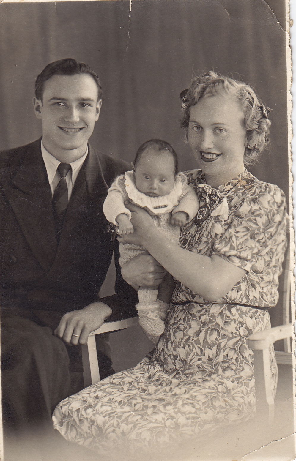 Eugène CAS mit seiner Frau Renée und der Tochter Josette
