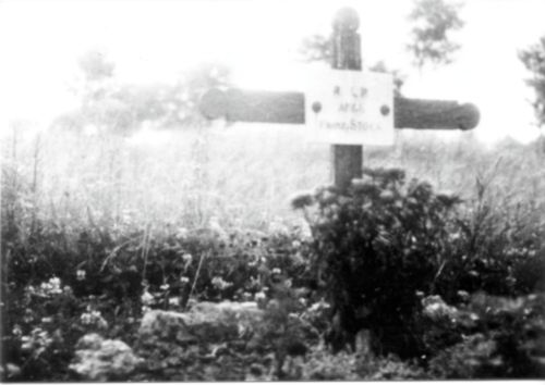 Franz Stocks erste Grabstätte auf dem Friedhof Thiais