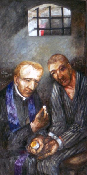 Sieger Köder festménye, mely a párizsi németajkú katolikus közösség szárnyasoltára